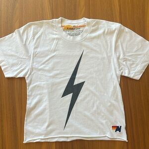 Aviator Nation Bolt Cropped Tee